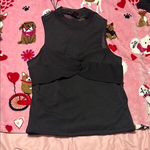 House of Harlow 1960 Black Sleeveless Top